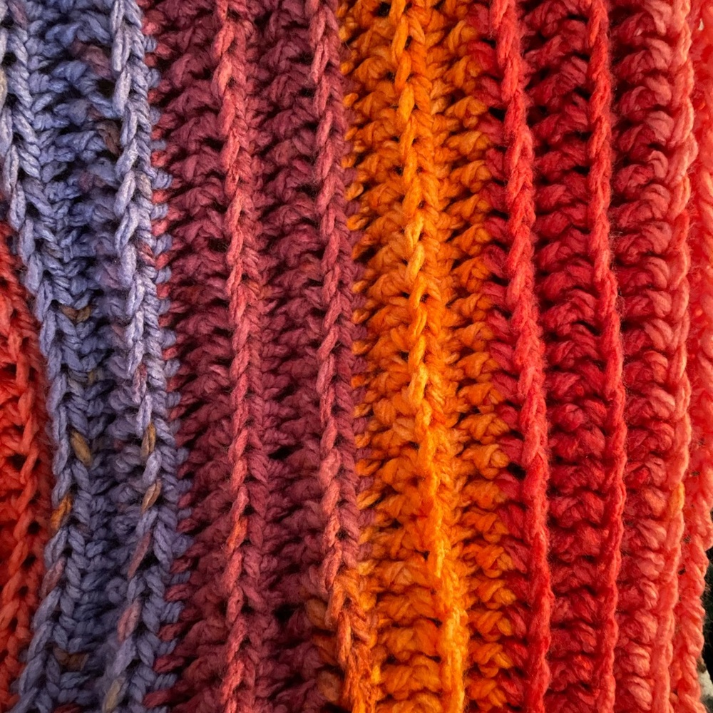 50x60in Handmade Crochet Chunky Throw